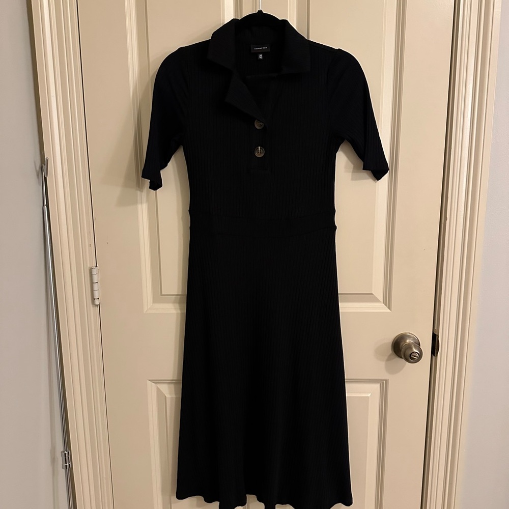 Target black ribbed maxi dress